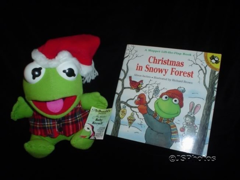 Muppets Kermit Frog Christmas Snowy Forest Lift Flap Book In