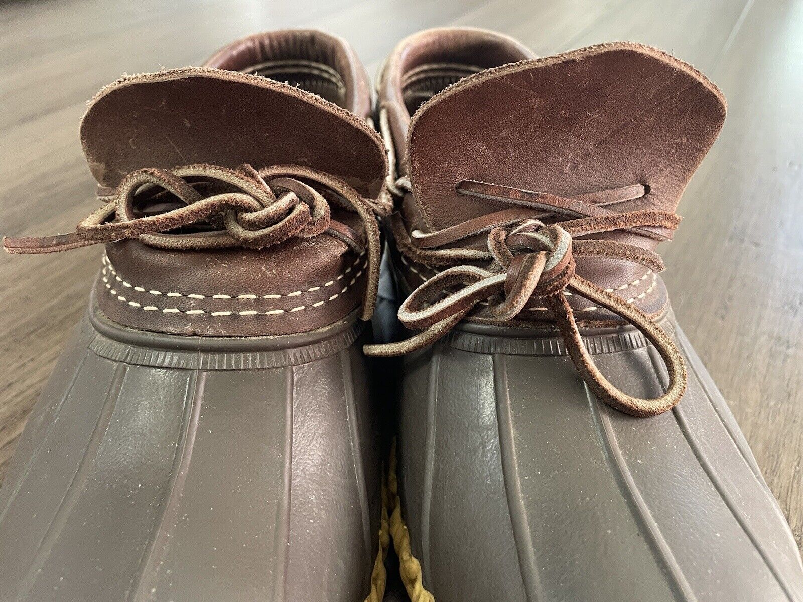 VTG LL Bean Boots #06009 Women's 8 W Brown Low Ru… - image 19