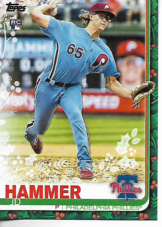 2019 Topps Holiday HW7 JD Hammer Rookie Card