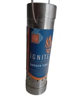 12Inch Mesh Pellet Smoker Tube, round BBQ Billowing Smoke, Stainless Steel Barbe