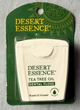 Desert Essence Tea Tree Oil Dental Floss 50 yards NEW