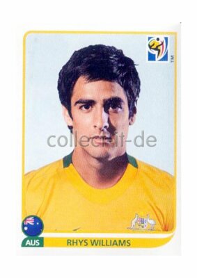 Panini WM Einzelsticker 2010 - 283 - Rhys Williams