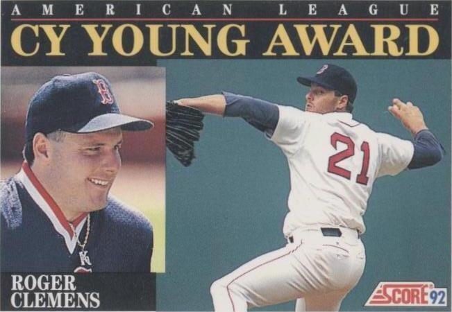 1992 Score - Roger Clemens #790 - 1 of 1