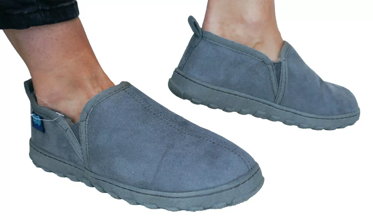 Orthopaedic Slippers Ladies Arch Support Insole Plantar Fasciitis Heel Pain Grey