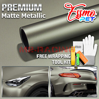 ESSMO PET Matte Metallic Millennium Jade Car Vehicle Vinyl Wrap Decal Sticker