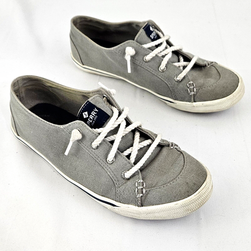 Sperry Womens Size 7.5 Lounge Lit Grey Slip Ons Style Shoes STS81821 - Picture 3 of 8