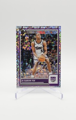 De'Aaron Fox RC autograph /199シリ silver De'Aaron Fox 2023-24 Panini Premium Stock Silver Disco Prizm