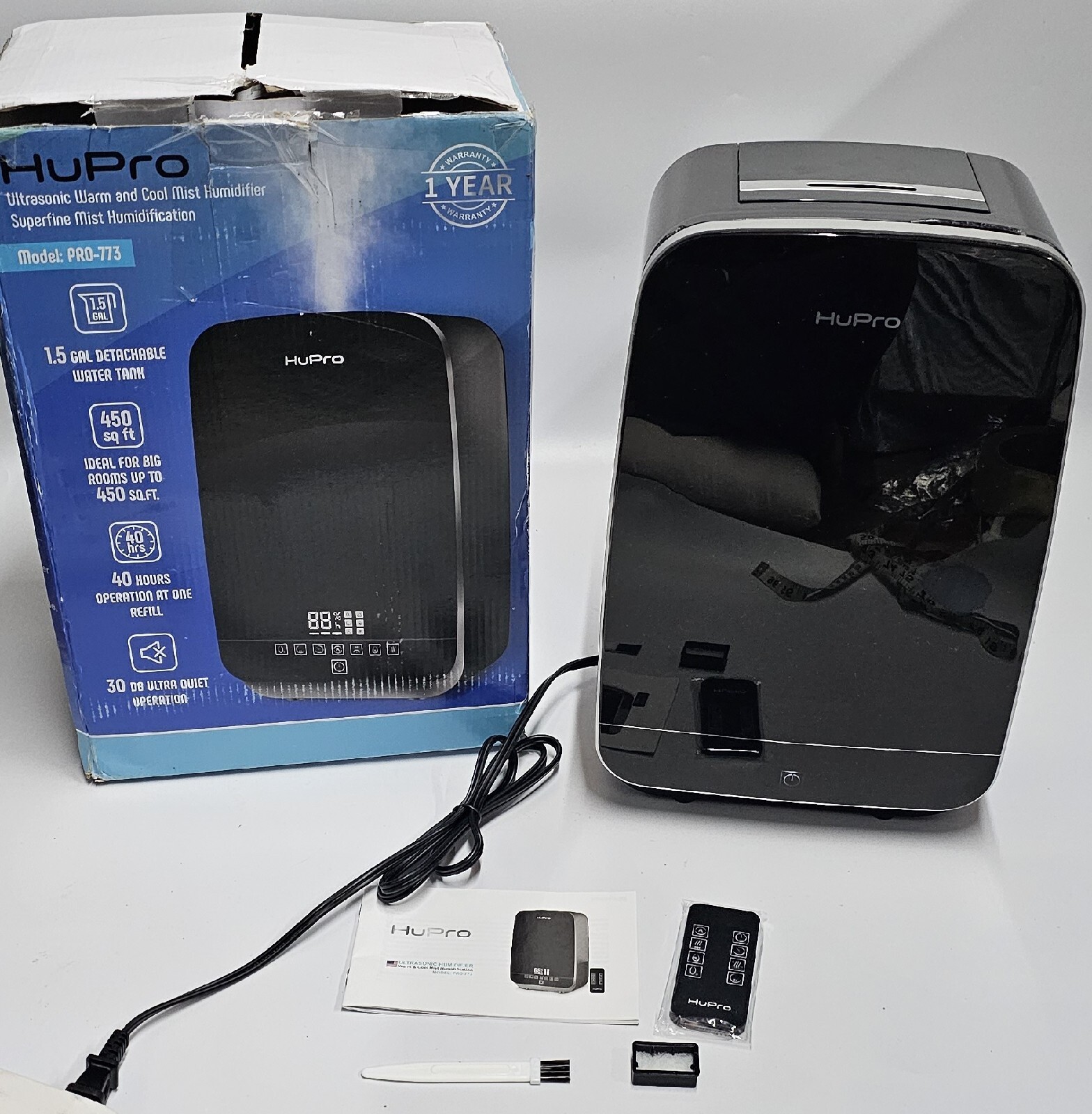 HuPro Air Humidifier PRO773 5.5L Tank Humidistat Remote Cool