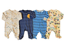 Carters Baby Boy 3 Months Footed Sleepers Lot Pajamas Outfits Clothes Truck Cars