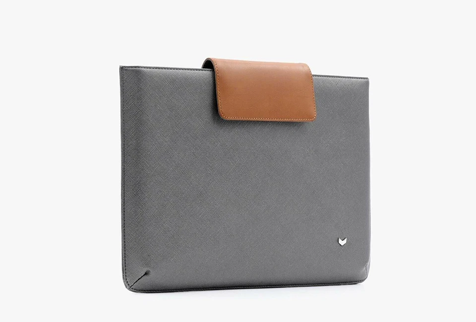 Mozo Saffiano Microsoft Surface Pro 5/6/7 Tablet Steel Grey SLEEVE Case Cover - Image 3 of 4
