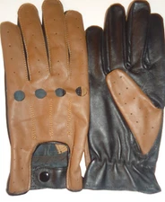 Men's Rolls Racer Mercedes Leather Driving Gloves