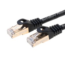200ft Cat7 Ethernet LAN Network Cable High Speed SSTP Modem Router Black Lot