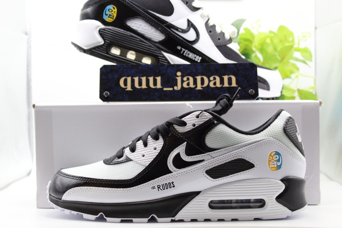 Nike Air Max 90 SE Lucha Libre DM6178-010 Black White Men's Nike Air Max 90 SE Lucha Libre DM6178-010 Black White Men's