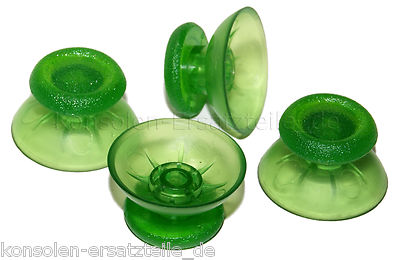4 x PS4 Thumbsticks = 2 Paare Analog Controller Joystick Kappen Sticks klar-GRÜN