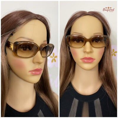 Authentic LOUIS VUITTON Gold Speckling Acetate Frame Soupcon  display picture 3