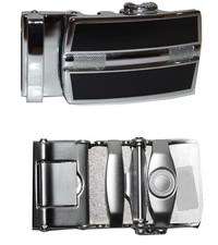 Men's Belt Buckle Auto sliding Self locking ratcheting track line new buckle 92