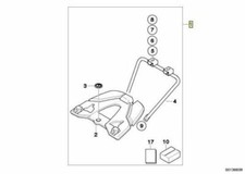 BMW R1200GS K25 Variotopcase Halteplatte Topcaseträger 7707239 + 2Torxschrauben