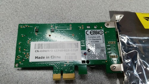 GENUINE DELL PCI EXPRESS HALF HEIGHT DESKTOP WIRELESS NETWORK ADAPTER CARD GW073 - Afbeelding 3 van 3