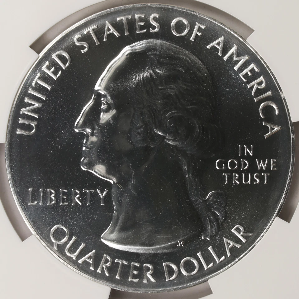 2017 Effigy Mounds ATB 5 oz Silver Quarter 25c NGC MS69DPL - Image 4 of 4