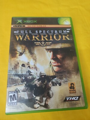 Full Spectrum Warrior (Microsoft Original Xbox, 2004)-Complete in box CIB 