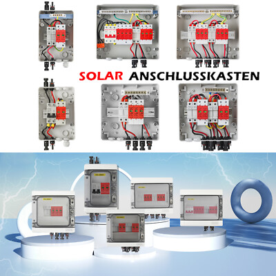 Solar PV Anschlusskasten DC 1000V 1/2/3-String Photovoltaik Überspannungsschutz