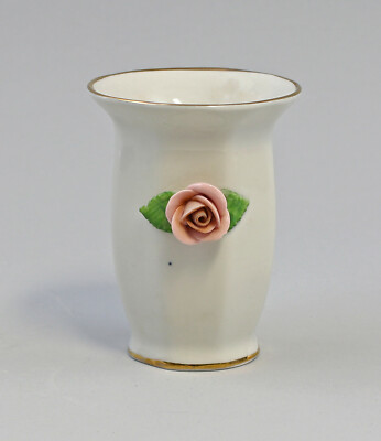 9959574-d Porcelain Vase Rose Handmodelliert Ens / Ernst Bohne H7cm