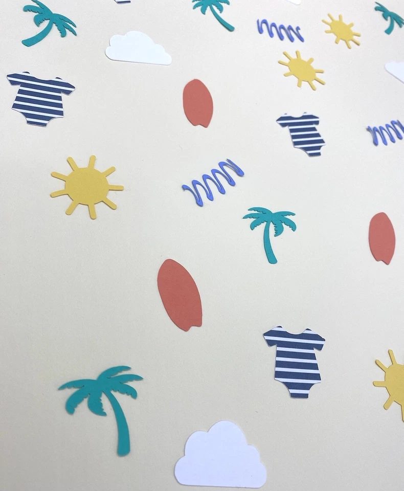 Bebé a bordo - Confeti Baby Shower - Playa - Decoración de fiesta - Náutico - Surfista Foto 4 de 4