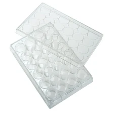 CELLTREAT 24 Well TCT Plate with Lid, Individual, 100/Case, Sterile, #229124