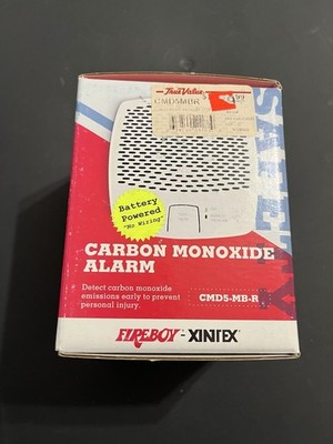 Fireboy-Xintex Carbon Monoxide Alarm - Battery Operated - White, CMD5-MB-R