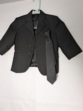 Danielle Fashion jacket and matching tie for boys, size 2, Black