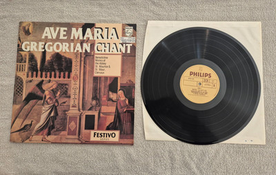AVE MARIA GREGORIAN CHANT  FESTIVO SERIES PHILIPS 6570 154, VINYL LP, NM/EX