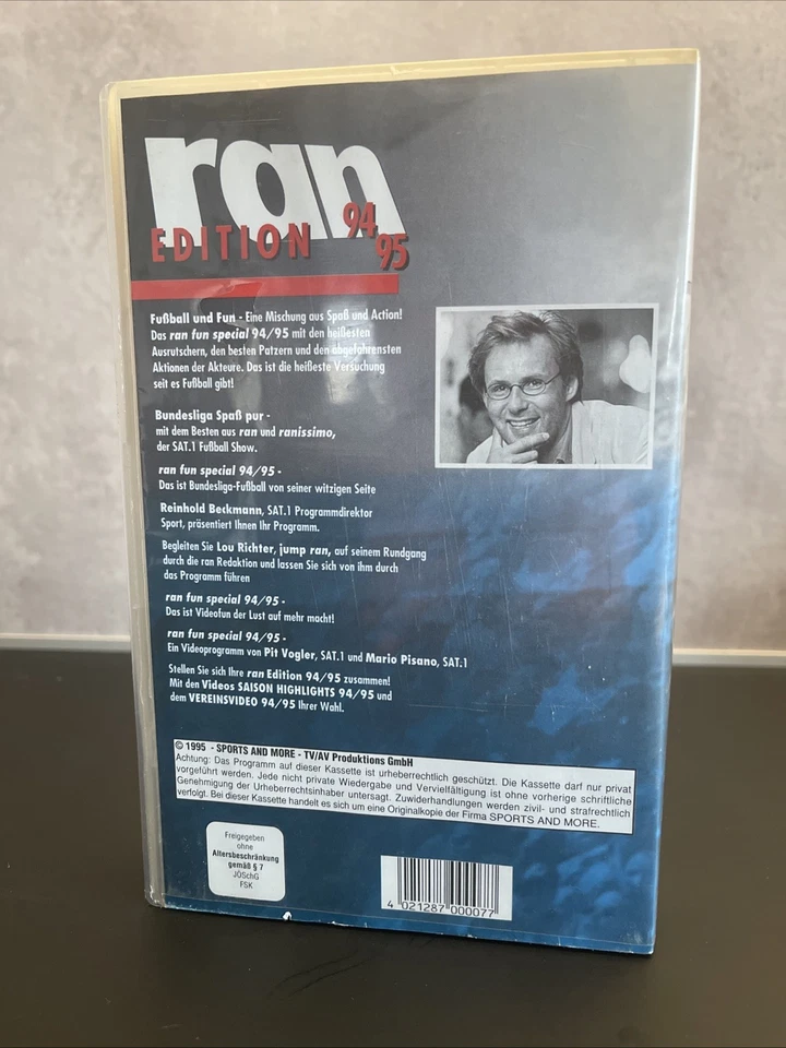 VHS ran-Edition 95/95 : FUN SPECIAL Bundesliga von ihrer witzigen Seite Sammler* - Bild 3 von 3