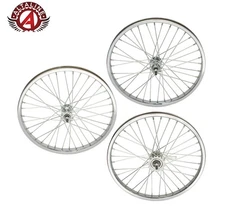 ALTALINE Bicycle Chrome Wheel 20 x 2.125 Steel 36-Spoke 12G Heavy-Duty 3/8" Axle
