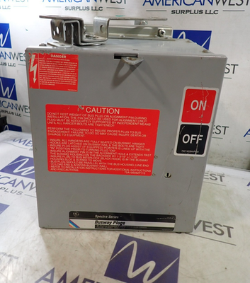 #ad SB461RG GE 30 amp 600v Fusible Spectra Busway Switch Bus Plug 3P 4 Wire BP928 $593.10