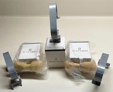 Vintage BULOVA ACCUTRON (3) Wristwatch STORE DISPLAY STANDS~2 5/8" Tall