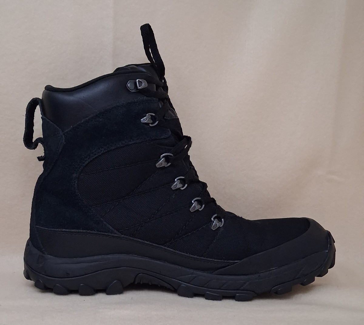 North Face Chilkat Boots Men Size 11 Triple Black Waterproof  display picture 1