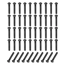 50 Pcs M5-0.8x37.5mm Button Head Socket Cap Bolts Screws 10.9 Grade Alloy Steel