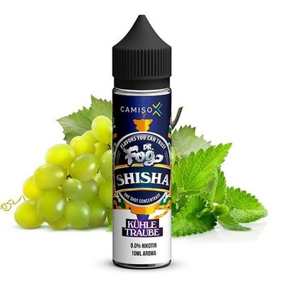 Dr. Fog - Shisha - Kühle Traube - 10ml Longfill Aroma in 60ml Flasche