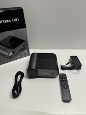 Vamvo LED Desktop Projector Black w/ Remote, Power Adapter  USB Cable