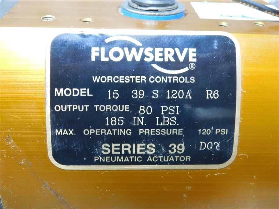 USED Flowserve 1539S120AR6 Pneumatic Actuator Series 39 Output 80 PSI 185 In. Lb - Image 4 of 4