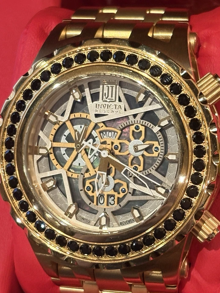 Invicta Men’s Watch 33990 Jason Taylor w/ Mother of Pearl Dial Gold 52mm JT - image 3 of 4