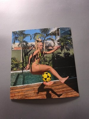 ALISHA LEHMANN signed Foto ca.13x13 Autogramm (4605) COA