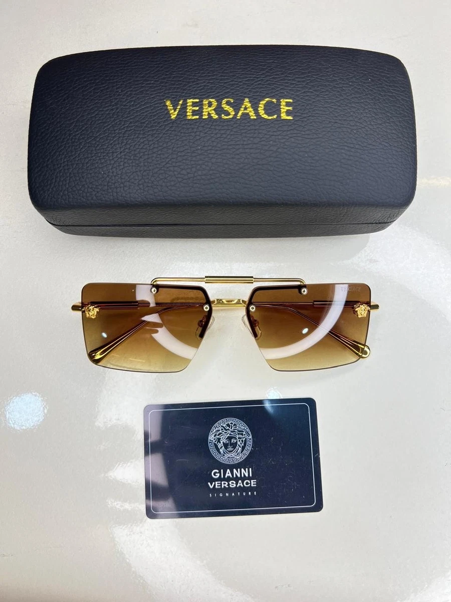 Versace Gold Sunglasses for Men for sale | eBay