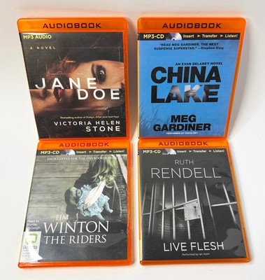 4 x Audio Books MP3 CDs English Crime Thriller Bundle
