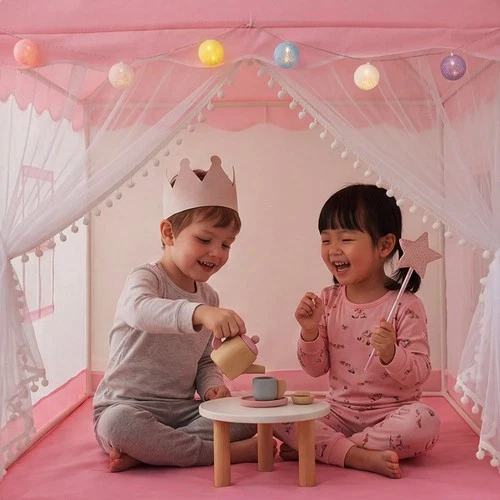 Pink Children's Play Tent, 104 cm x 122 cm x 136 cm, photo 4
