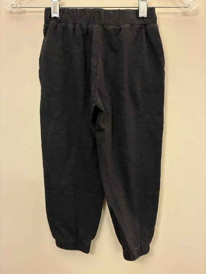 Pantalones de chándal Gymboree para niños niñas negros lisos con lazo metálico mezcla de algodón 4 Foto 4 de 4