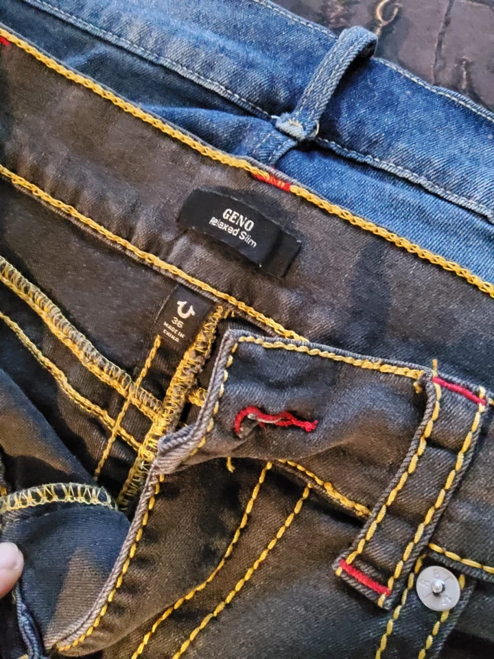 True Religion mens jeans lot of 3 used.sz 34-36 - Image 3 of 4