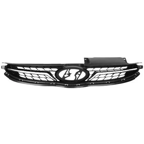 Front Bumper Cover Fascia & Grille Assembly For 2011-2013 Hyundai Elantra Foto 4 de 4