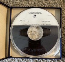 american airlines reel to reel music tapes