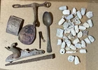 Dug Civil War Artifacts Bullets, Spur, Rifle Lock, Buckle